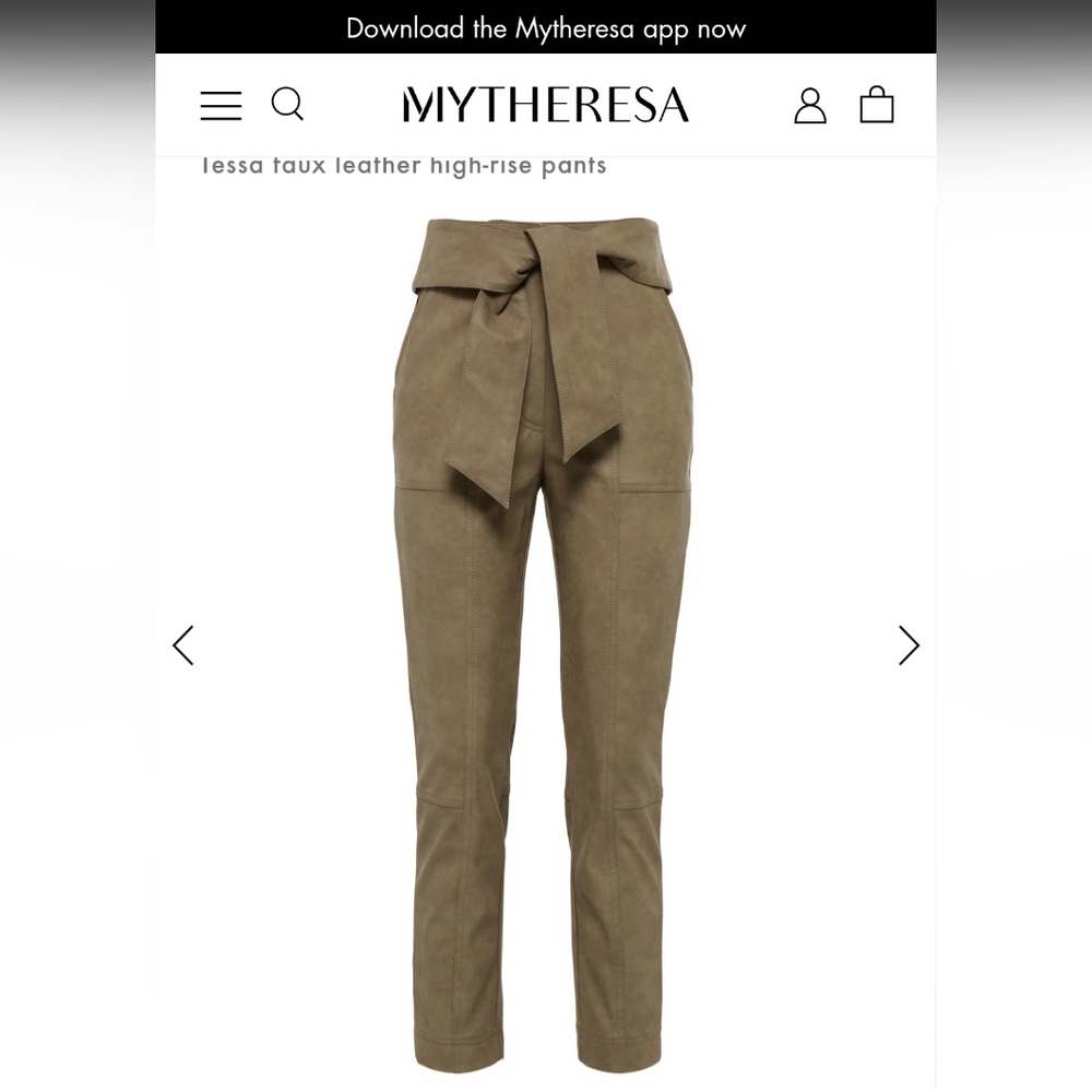 Simkhai
Tessa faux leather high-rise pant